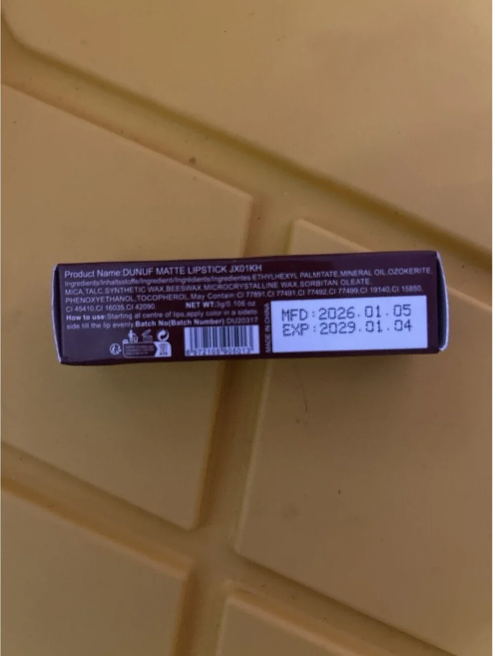 Lot of 6 Matte Lipstick Matte Brown Model JX01KH 0.10 fl oz